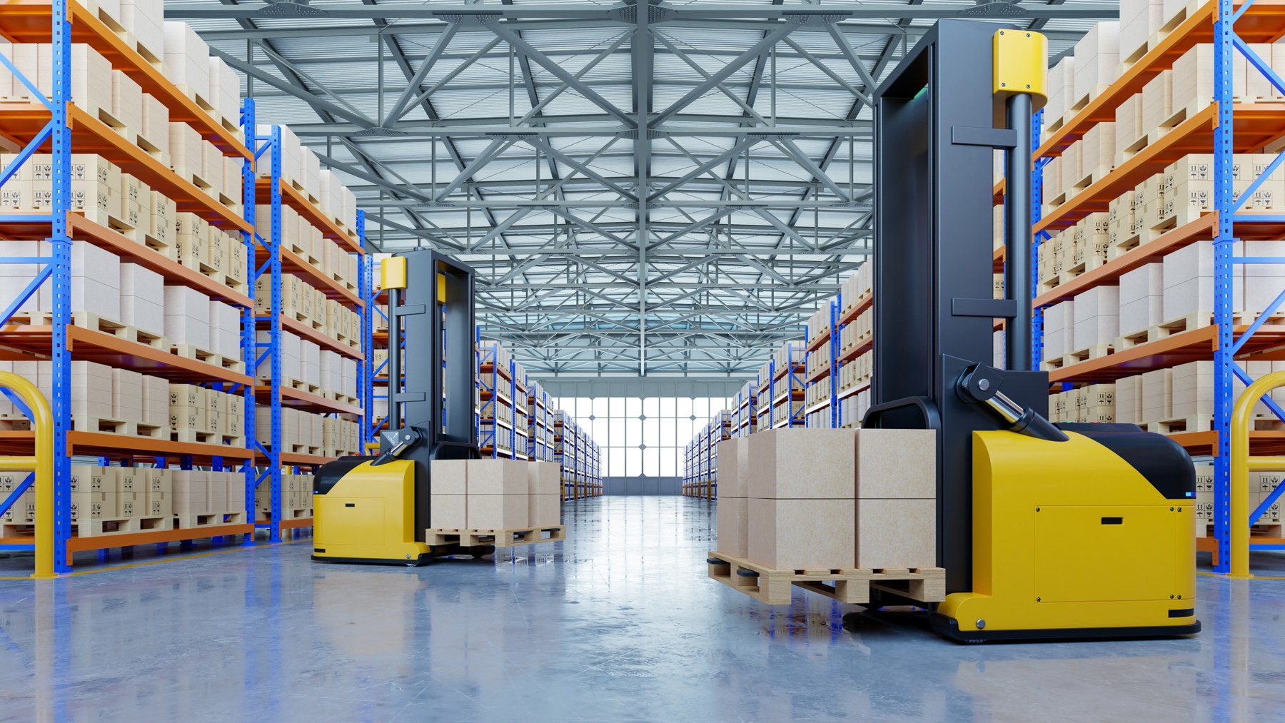Warehouse inventory and forklift